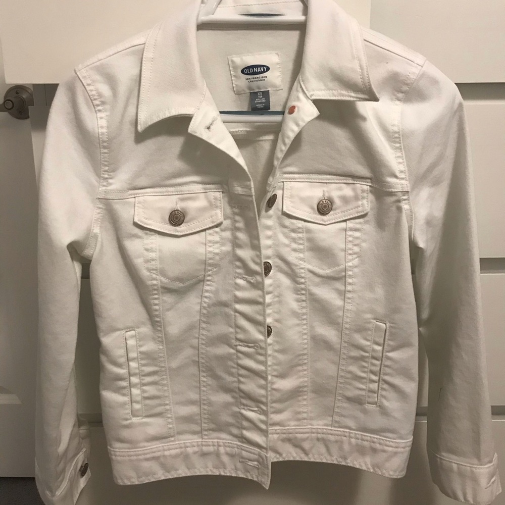 White denim jacket
